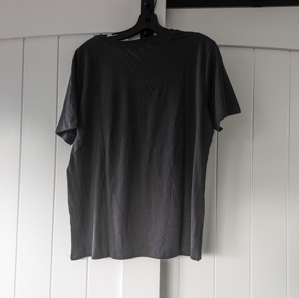 🌸 NWT Out Of Office Vintage Style Faded Black Tee from ban.do (SIZES L, XL, 1X) - Picture 7 of 10